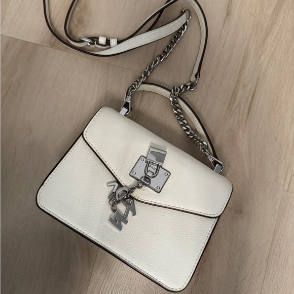 DKNY White Leather Crossbody Bag - Picture 6 of 6
